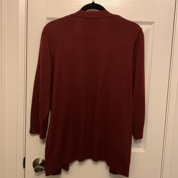 Classic Editions Burgandy Cardigan - Picture 5 of 7